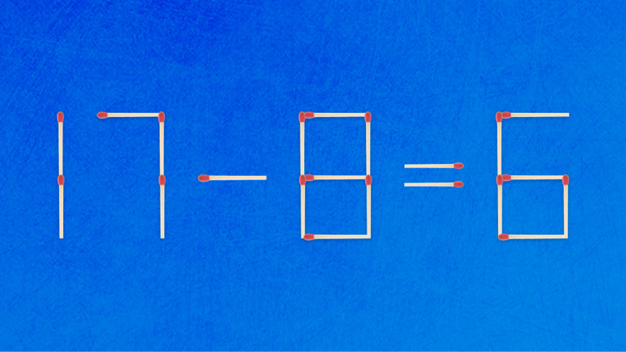 האם תצליחו לפתור את המשוואה באמצעות הזזת גפרור אחד?