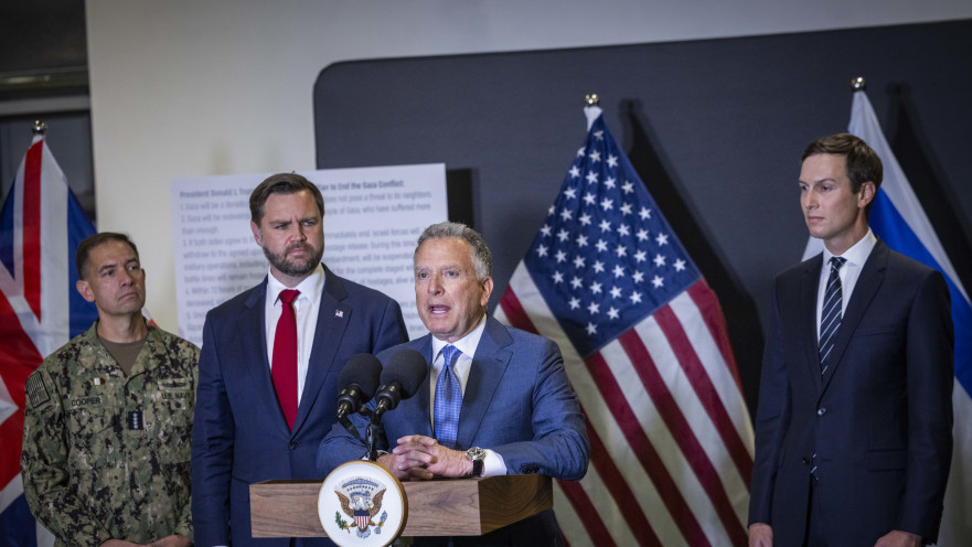 קושנר, ויטקוף וואנס בבסיס האמריקאי בקרית גת