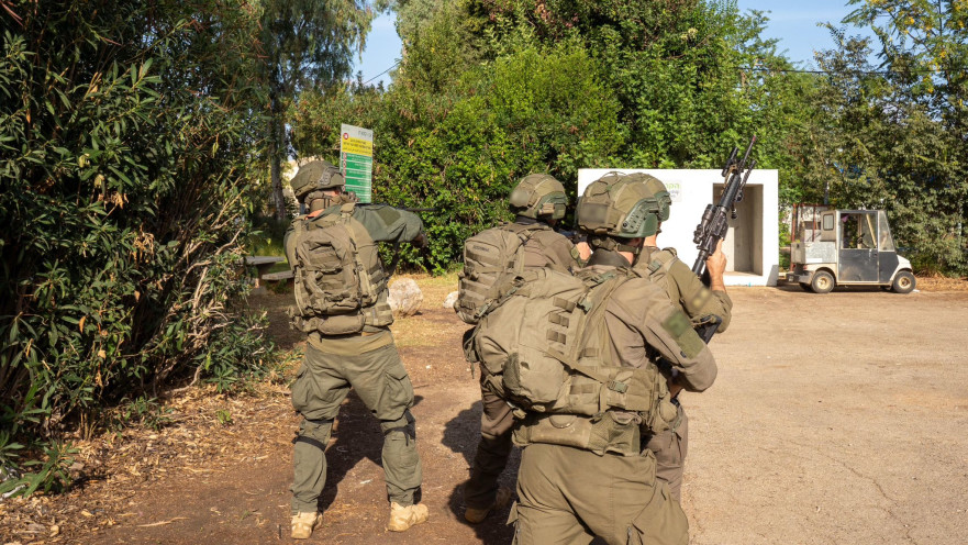 תרגיל של כוחות צה"ל במרחב גבול לבנון