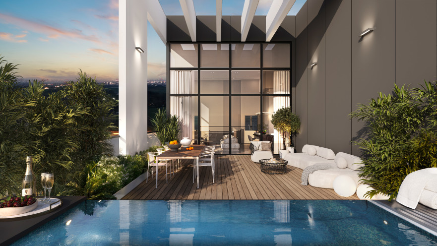 דירת הפנטהאוז בפרויקט MALA