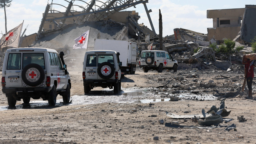 הצלב האדום ברצועת עזה