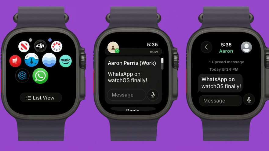  אפל ווטש. ווצאפ גם בשעונים החכמים