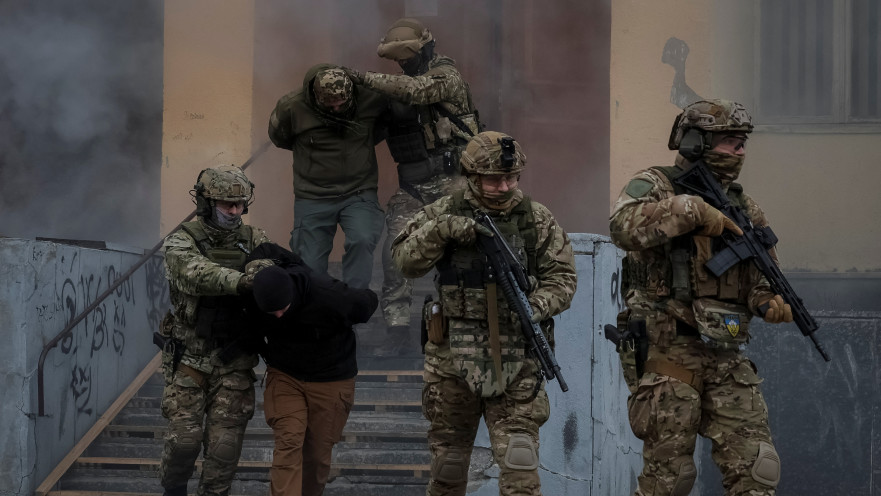 SBU שירות הביטחון האוקראיני בתרגיל