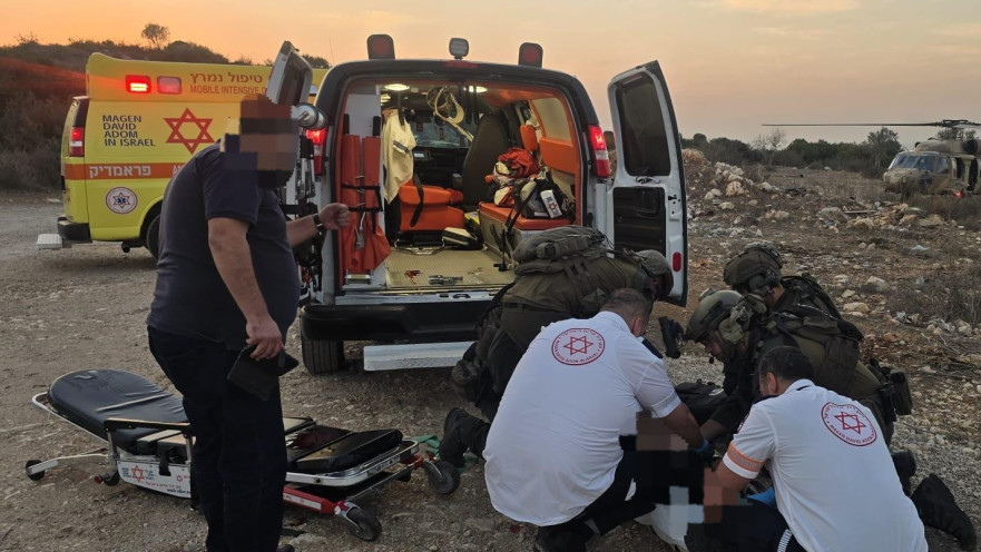 זירת התאונה סמוך לאום א ריחאן