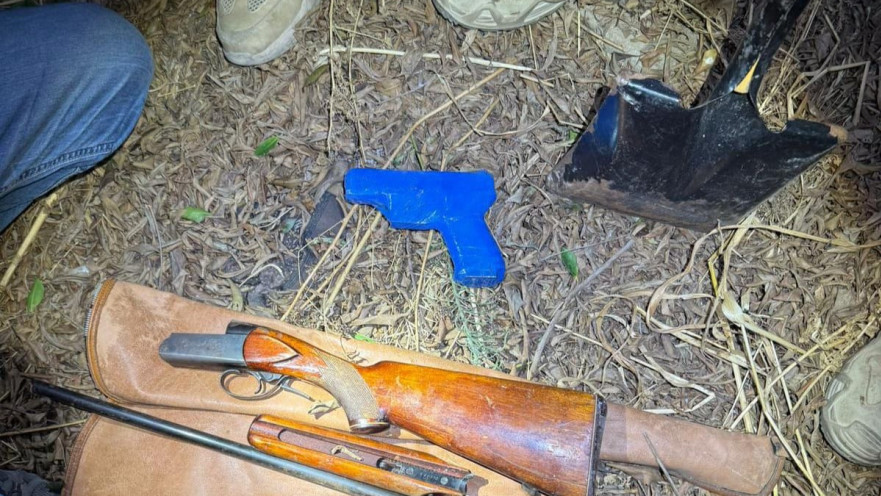 האמל"ח שנתפס ברחוב החרש בתל אביב