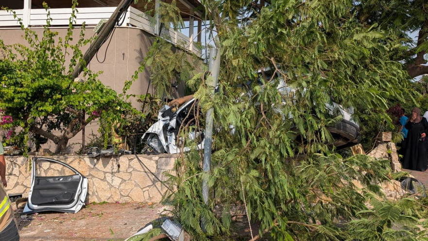 זירת התאונה בג'ת