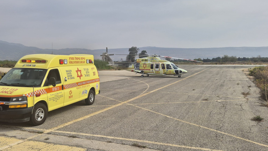 מסוק מד"א הצלה אייר בצפון