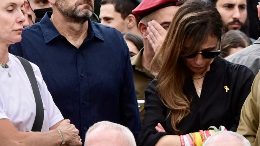 הרצי הלוי בהלוויה של עוז דניאל