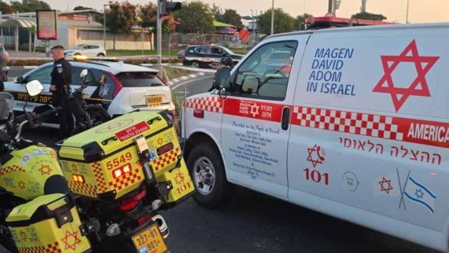 זירת תאונה "פגע וברח" בראשון לציון