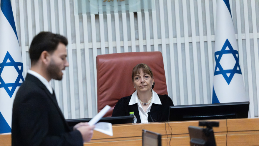 שופטת העליון יעל וילנר בדיון בג"ץ הפצרית 