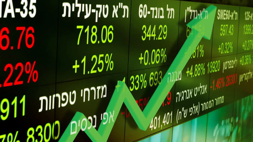 גרף עולה בורסה