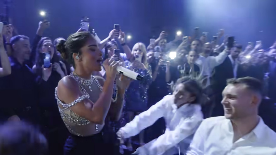 מתוך קליפ השיר "בריידזילה" של נועה קירל, שצולם במהלך חתונתה