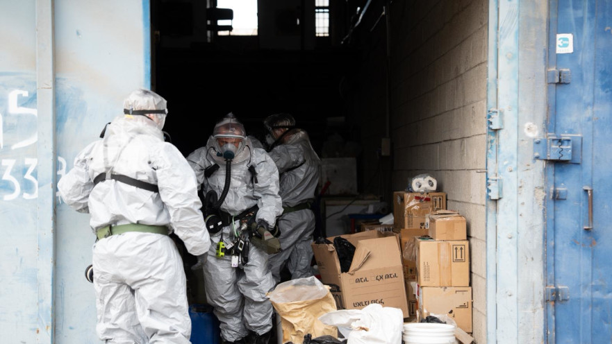 פשיטת המשטרה על המעבדה באשדוד