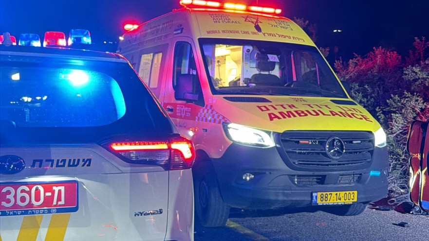 זירת התאונה בכביש 70 סמוך למצובה