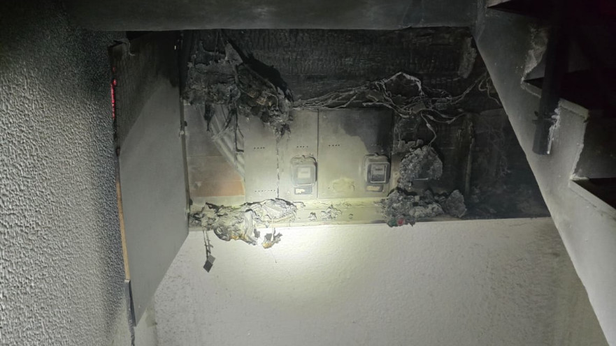 שריפה בבניין בבאר שבע