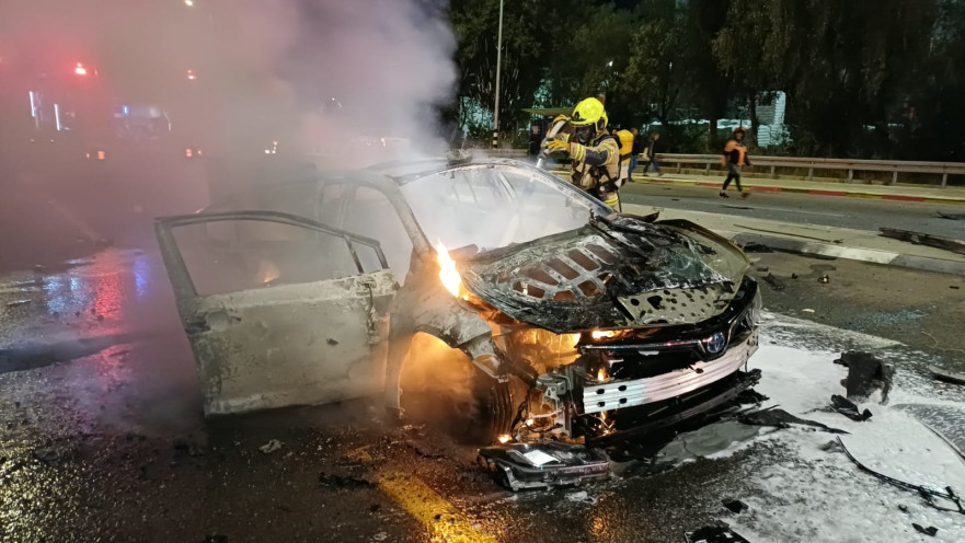פיצוץ הרכב באזור עפולה