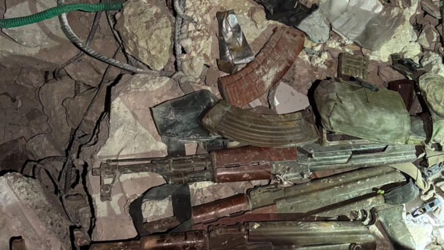 אמצעי הלחימה של המחבלים שאותרו לאחר חיסולם