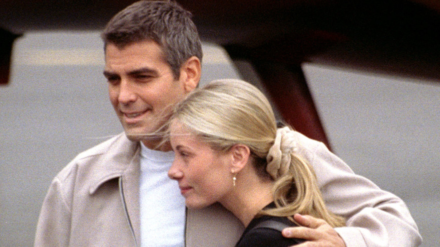 ג׳ורג׳ קלוני ובת הזוג סלין ב1997