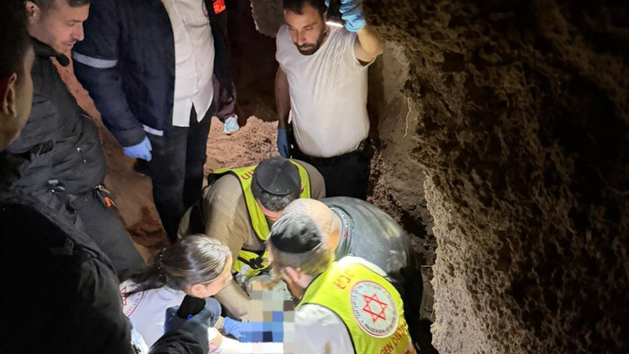 חילוץ בן ה-55 שנפל עם אופניו מצוק, מצבו אנוש