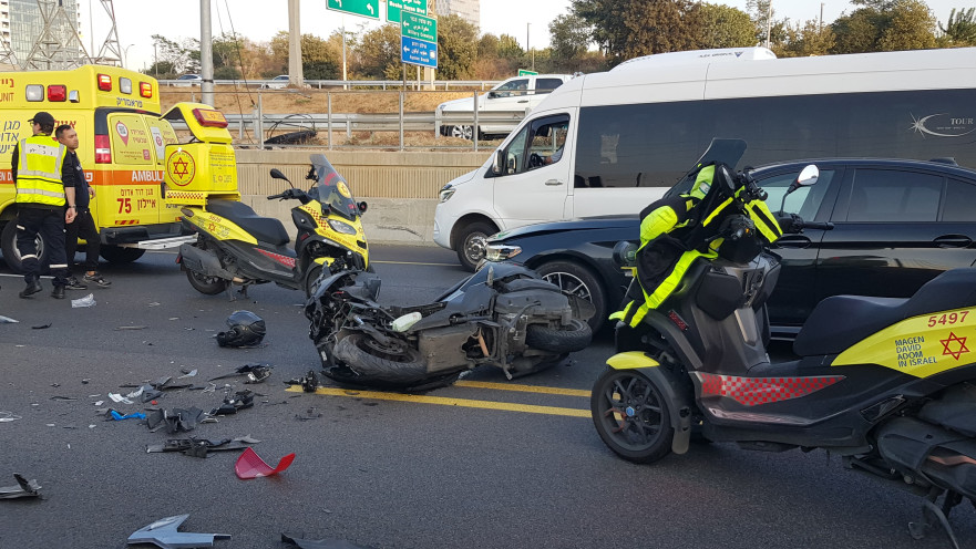 תיעוד מזירת התאונה 