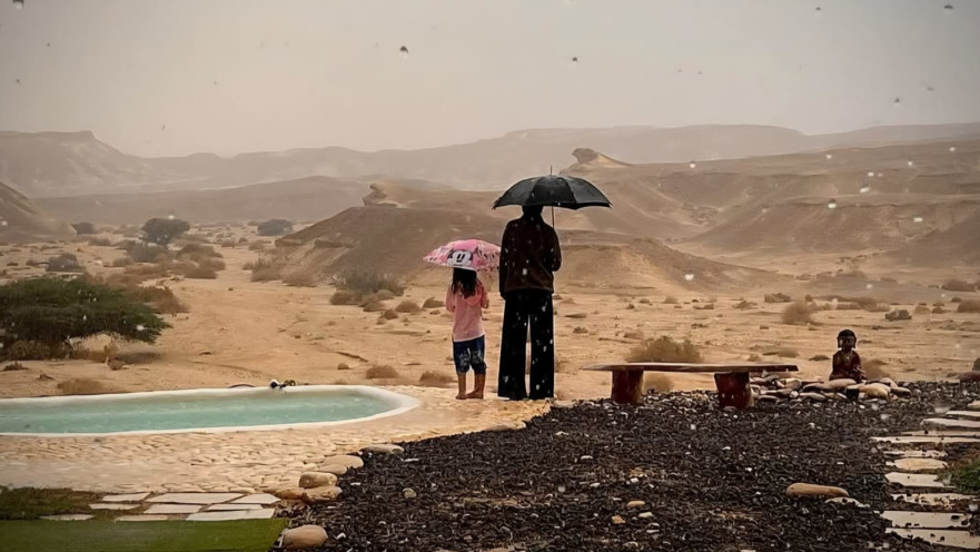 שיטפון בנחל שלהב בערבה התיכונה