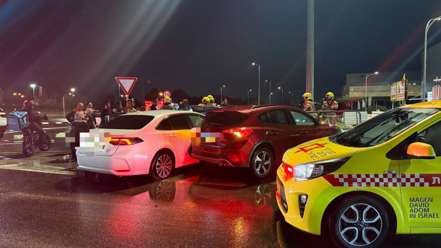 תיעוד מזירת התאונה 