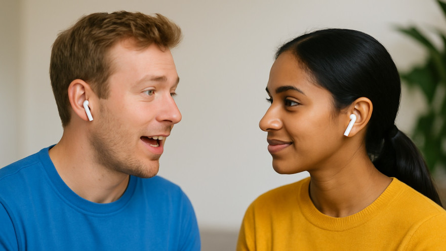 אוזניות איירפודס. התרגום של אפל כבר באירופה וביפן