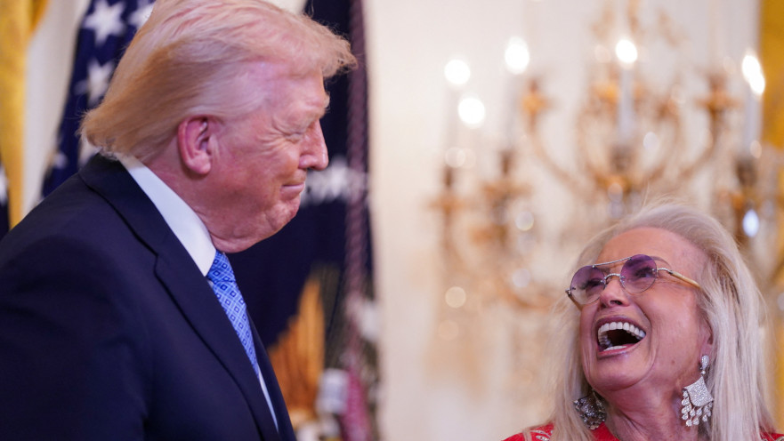 מרים אדלסון ודונלד טראמפ