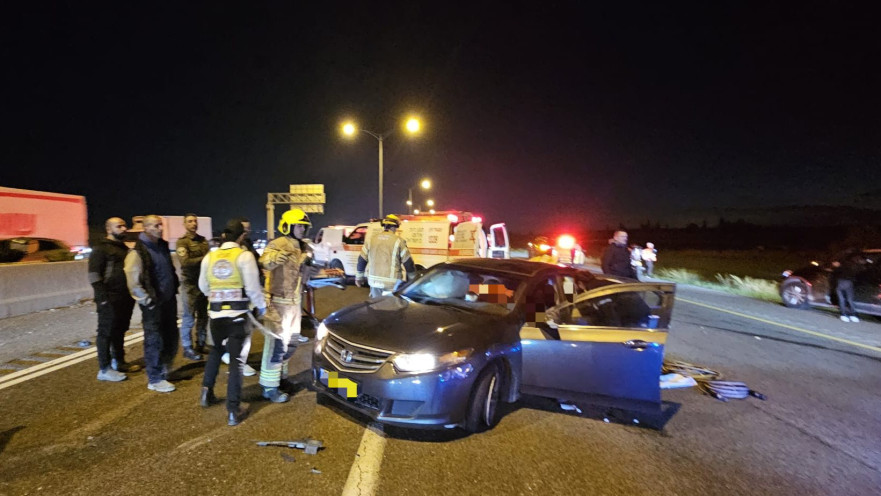 תיעוד מזירת התאונה 