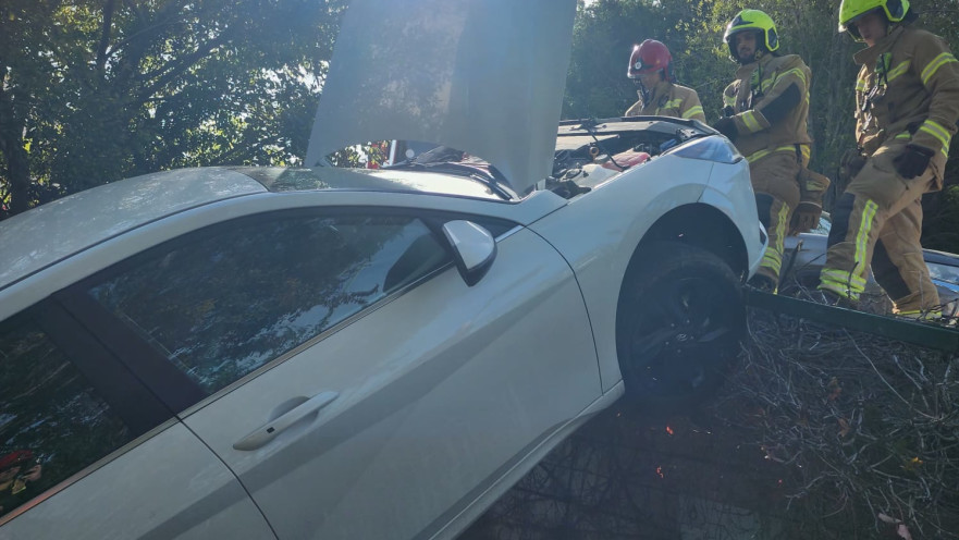 רכב שהידרדר בחיפה