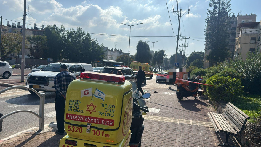 הזירה בה נמצא הפצוע באשקלון