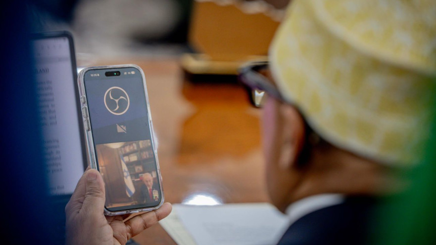 נשיא סומלילנד ד"ר עבדירחמן מוחמד עבדאללה בשיחה עם בנימין נתניהו