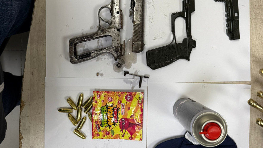 כלי הנשק שנתפסו בכפר עארה