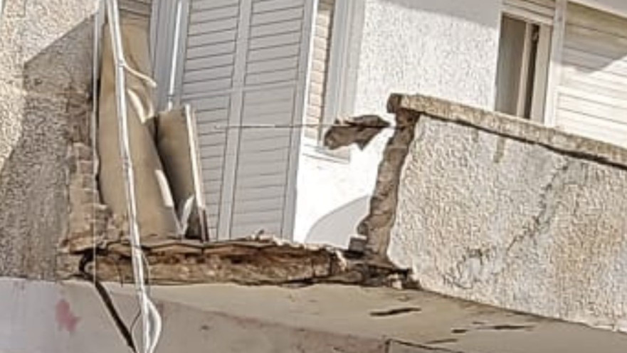 מרפסת קרסה בתל אביב