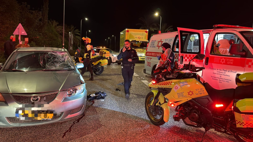 תיעוד מזירת התאונה 