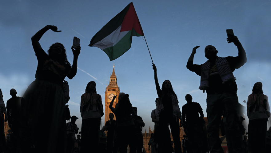 הפגנה פרו-פלסטינית בלונדון, 9.8.25