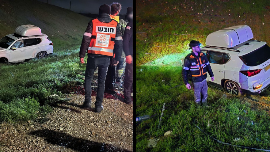 נהג רכב נפצע בכביש 40