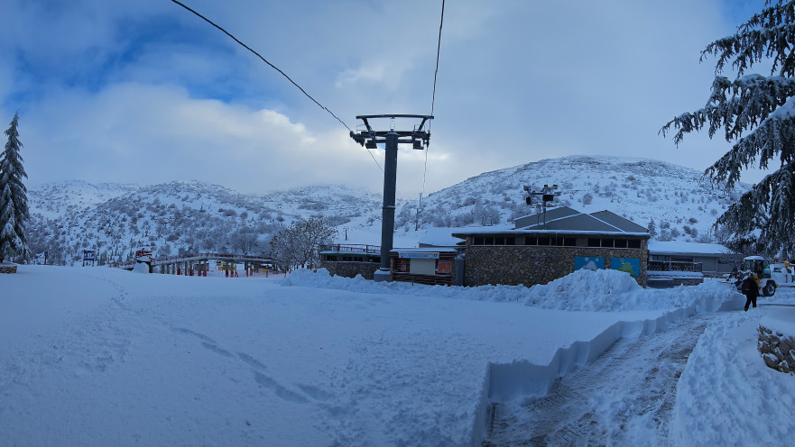 שלג באתר החרמון, חורף 2026