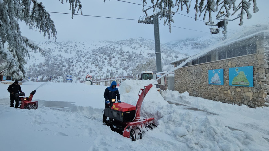 שלג באתר החרמון, חורף 2026