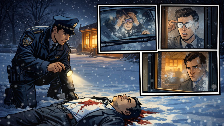 חקירת רצח בליל שלג