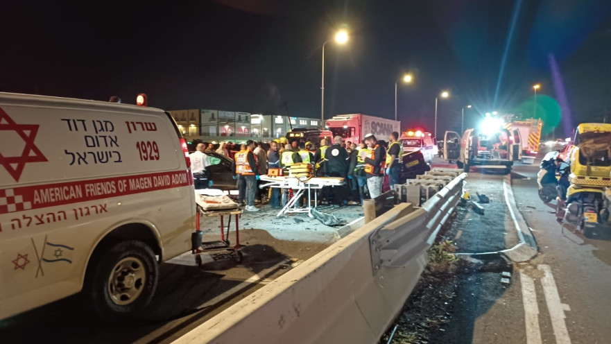 תיעוד מזירת התאונה 