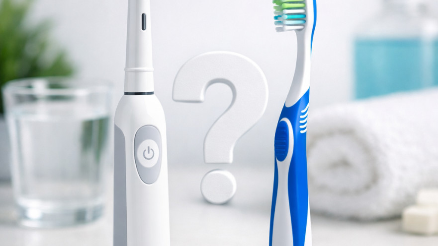 מברשת חשמלית מול רגילה