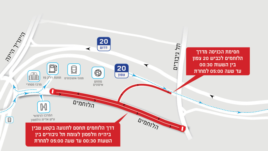 חסימת נתיבי איילון