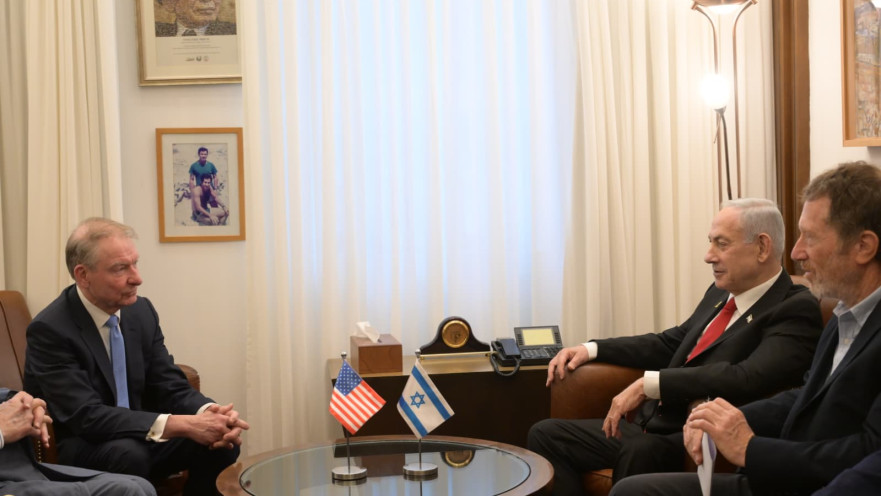  בנימין נתניהו בפגישה עם יו"ר הרשות לניירות ערך של ארה"ב פול אטקינס