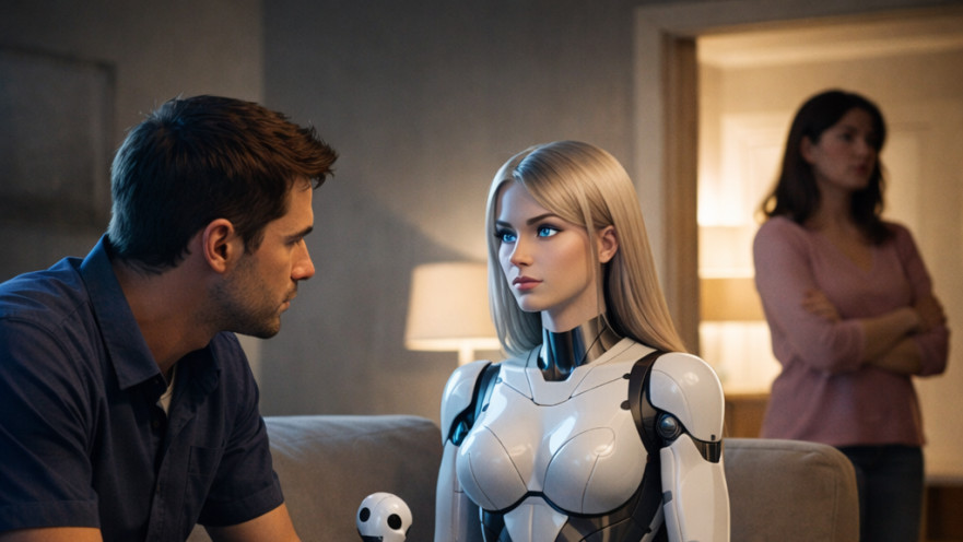 שיחה בין אדם ורובוט אנושי