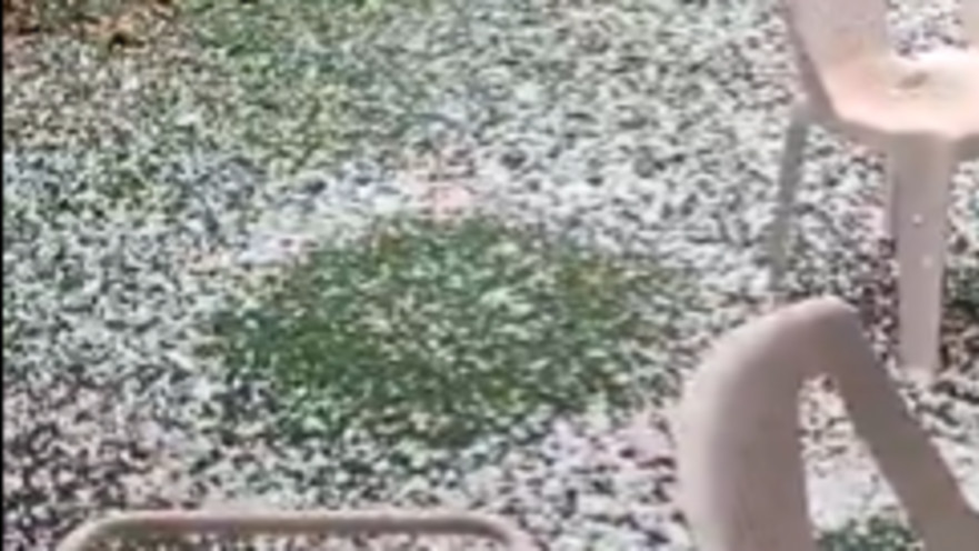 ברד כבד בנתניה