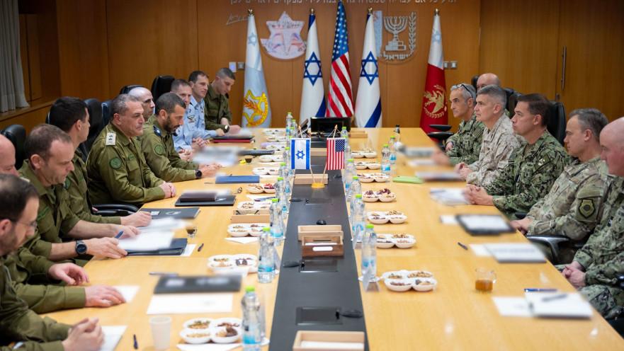 מפגש הבכיר הצבאי האמריקאי עם צמרת הפיקוד בישראל