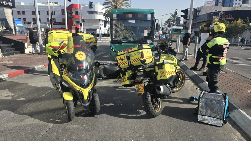 מזירת התאונה בראשון לציון