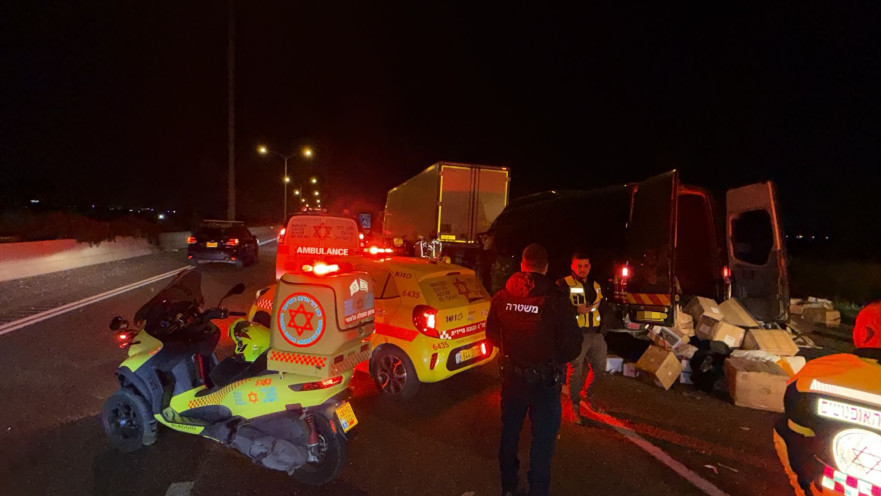 תיעוד מזירת התאונה 