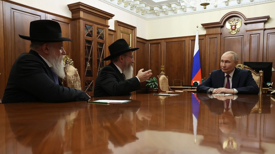 ולדימיר פוטין, הרב בערל לאזאר, הרב אלכסנדר ברדה